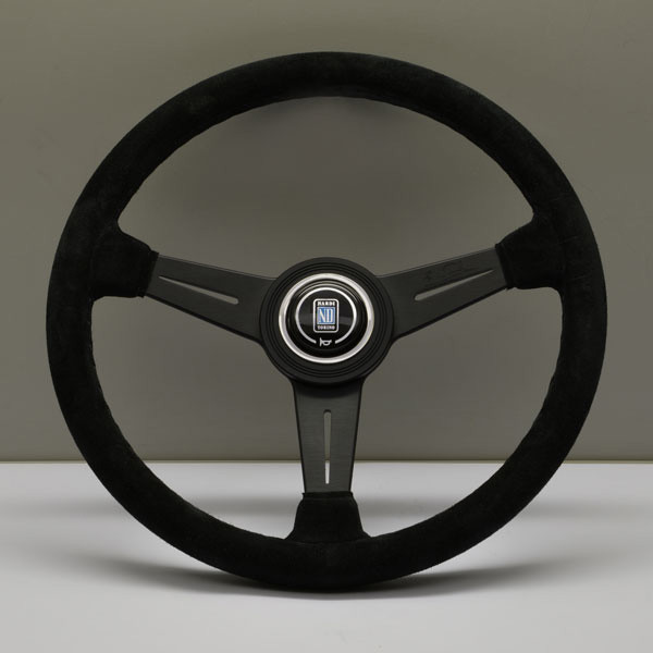 Nardi Classico Steering Wheel 360MM Black Suede With Black Spokes