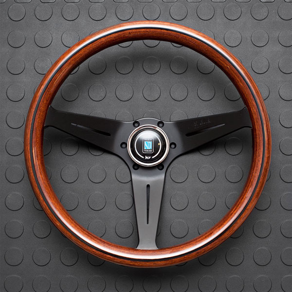 Nardi Deep Corn Steering Wheel 350MM Wood With Black Spokes For Miata MX5 MX-5 ALL YEARS JDM Roadster : REV9 Autosport