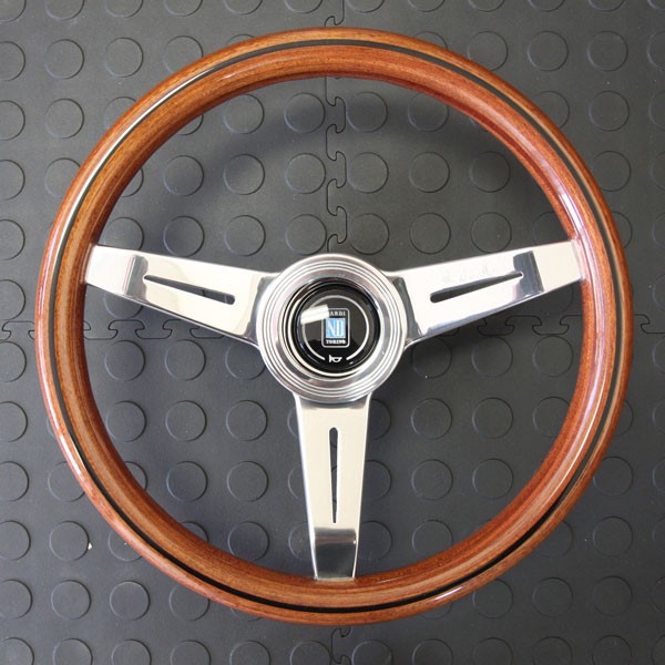 Nardi Classico Steering Wheel 340MM Wood With Polished Spokes For Miata MX5 MX-5 ALL YEARS JDM Roadster : REV9 Autosport