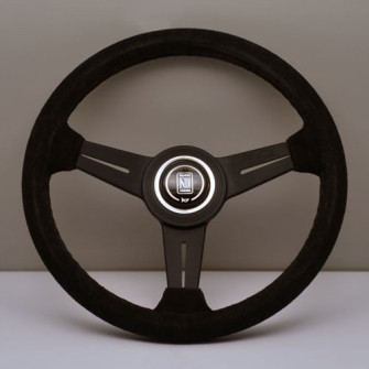 Nardi Classico Steering Wheel 340MM Black Suede With Black Spokes