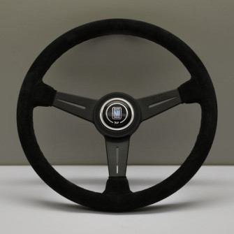 Nardi Classico Steering Wheel 360MM Black Suede With Black Spokes