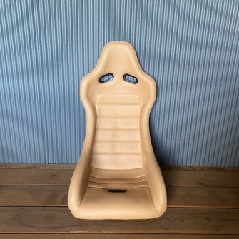 Car Make Corn's Light Beige Leather Seats (Type-L)
