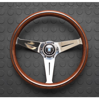 Nardi Deep Corn Steering Wheel 350MM Wood With Polished Spokes For Miata MX5 MX-5 ALL YEARS JDM Roadster : REV9 Autosport