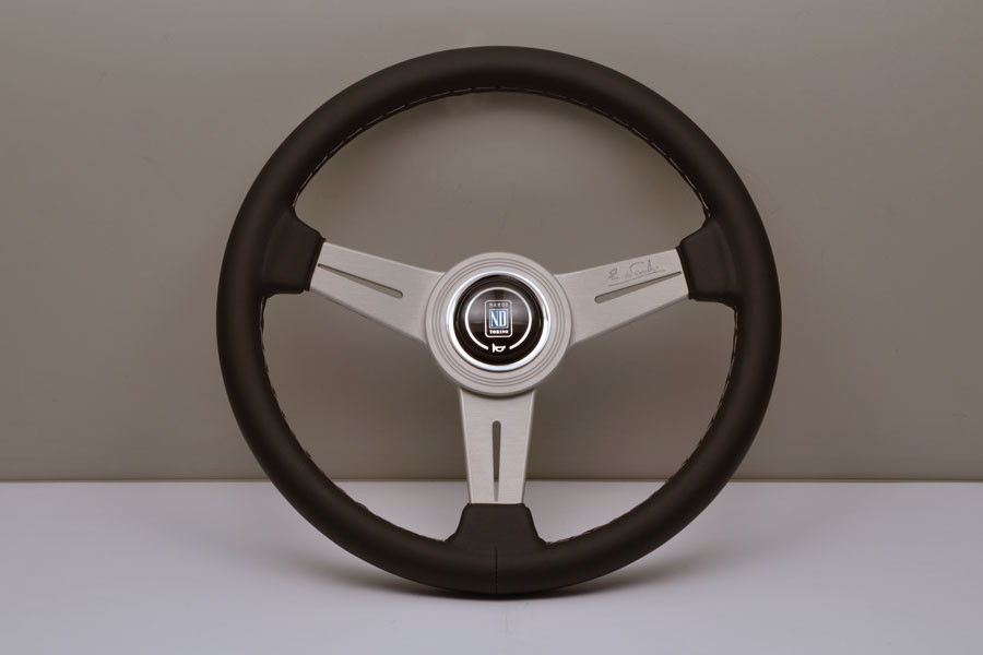 Nardi Classico Steering Wheel 360MM Black Leather With White 