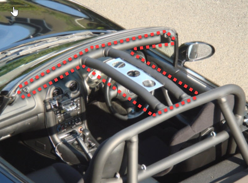 Saito Dual Middle Connecting Bars For Miata Mx 5 Rev9