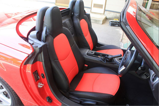 2006-2008 Mazda Mx5 Miata Passenger Upper Seat Cushion w/ Airbag / Black  Leather / NC033 - Redline Auto Parts