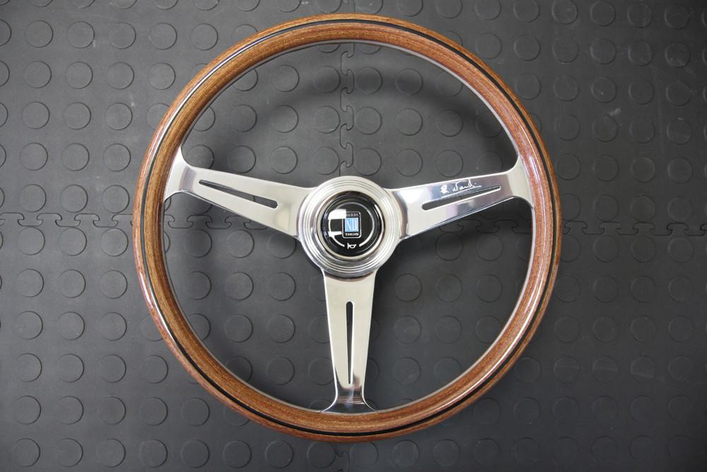Nardi Classico Steering Wheel 360MM Wood With Polished Spokes
